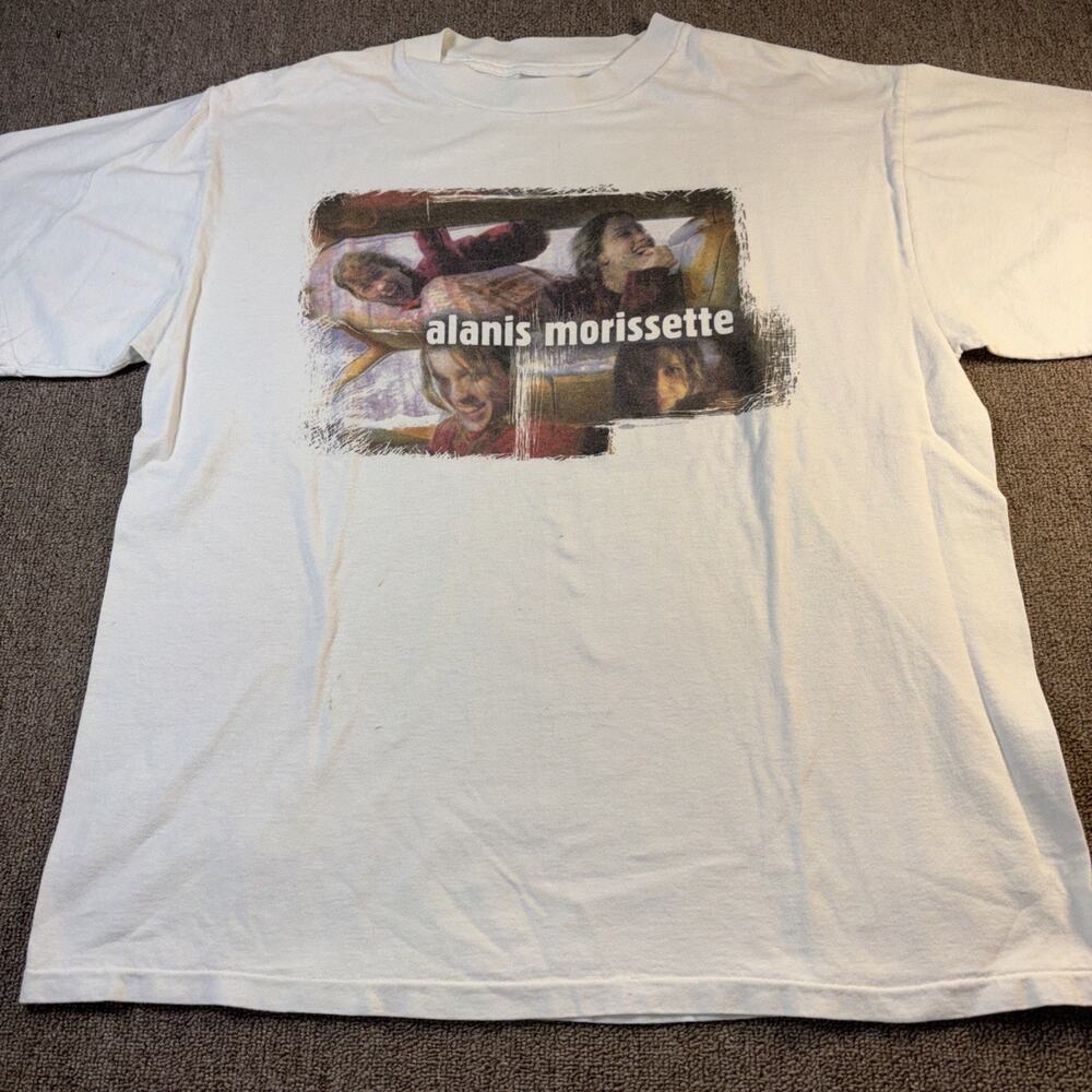 VTG 1996 Alanis Morissette Ironic Your Shirt Large White